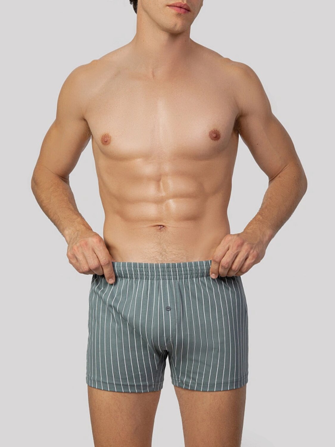 MARK FORMELLE Трусы 411152-2белая полоска на зеленом +зеленый лед