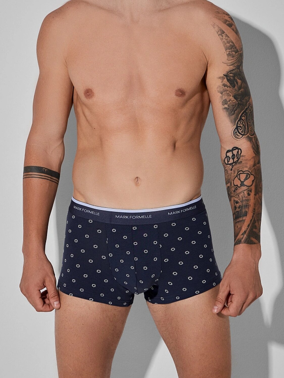 MARK FORMELLE Трусы 411124-3узор на грозе +узор на сером меланже +гроза