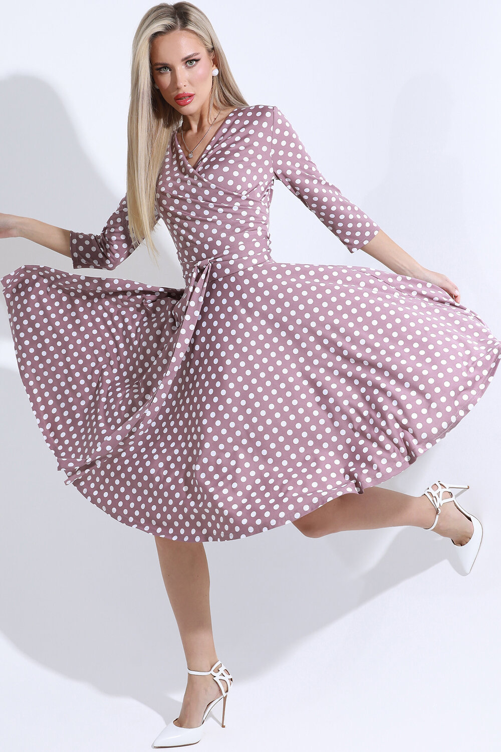 ст. цена2090руб.! DStrend Платье П-4557Тёмно-розовый