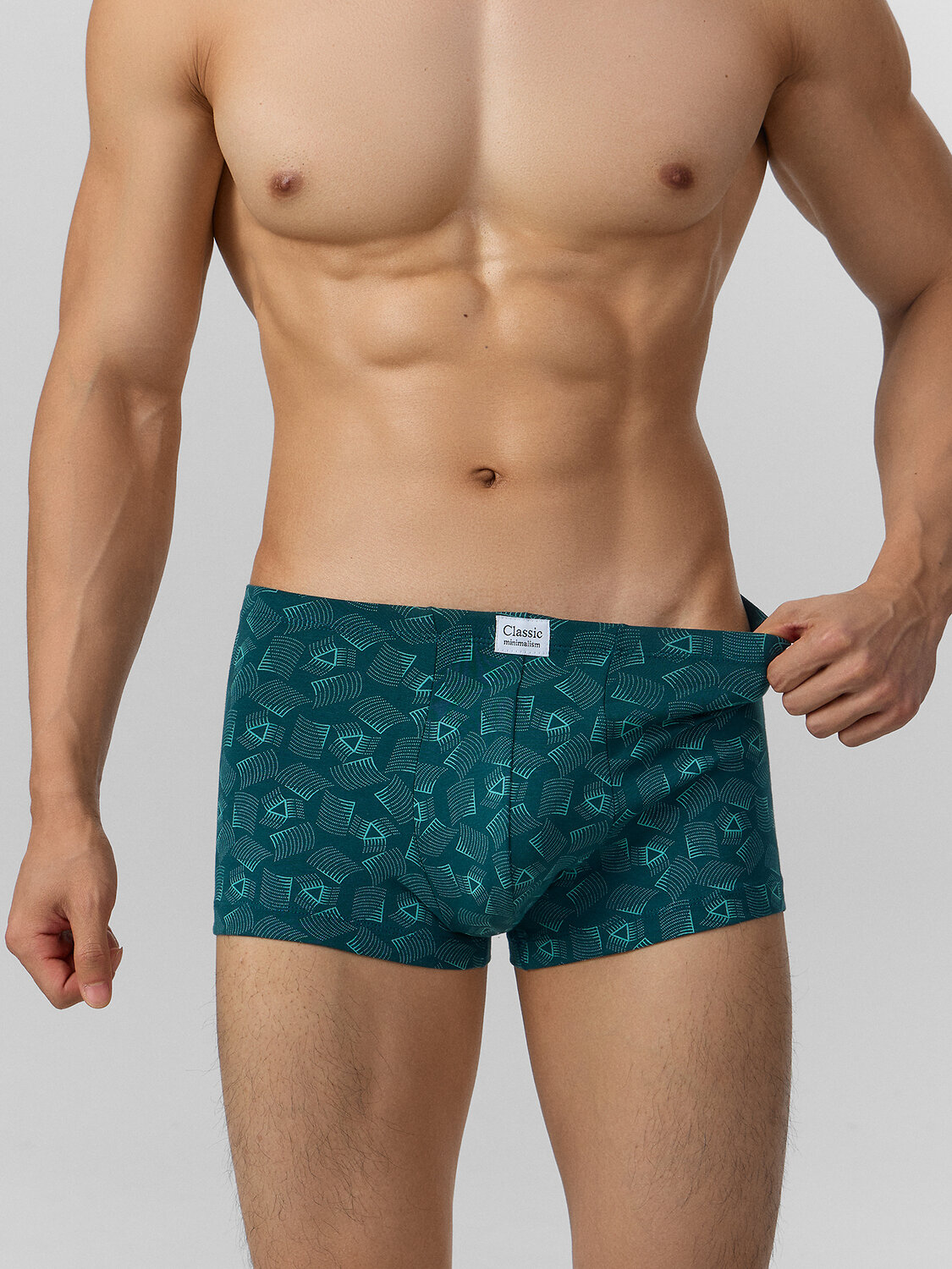 MARK FORMELLE Трусы 411122-3узор на атлантике +св.серый +черный