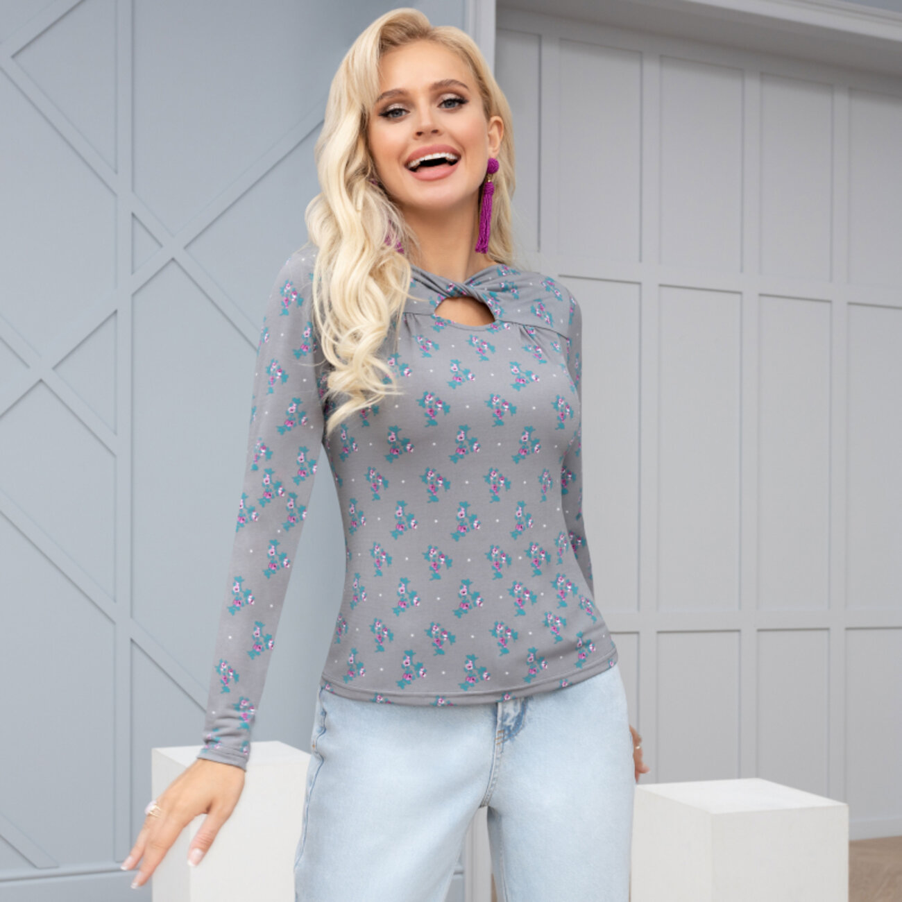 ст. цена1311руб.! CHARUTTI Водолазка 7126серый