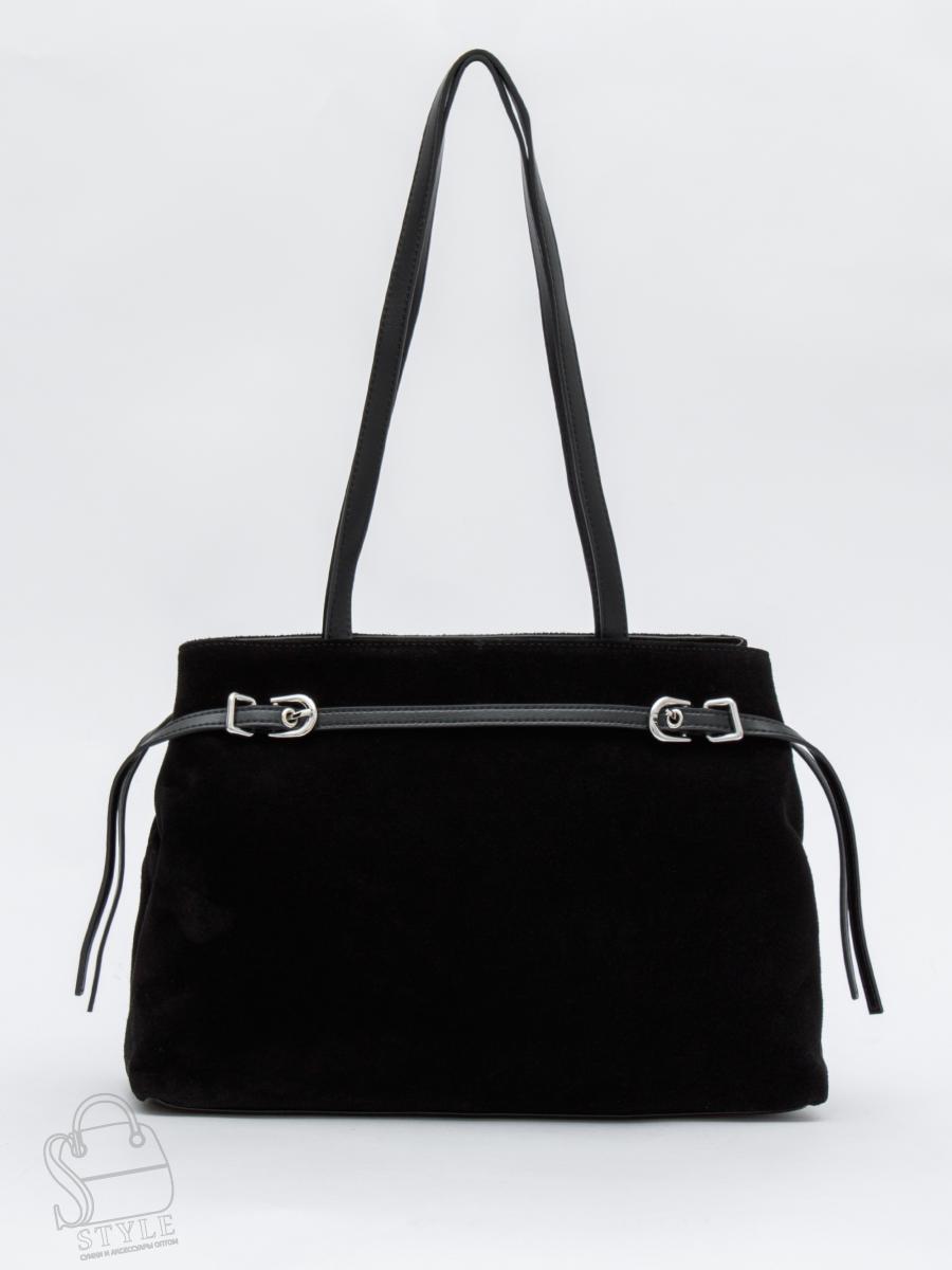 Сумка женская кожаная 8021-1S black Velina Fabbiano-Safenta в Новосибирске