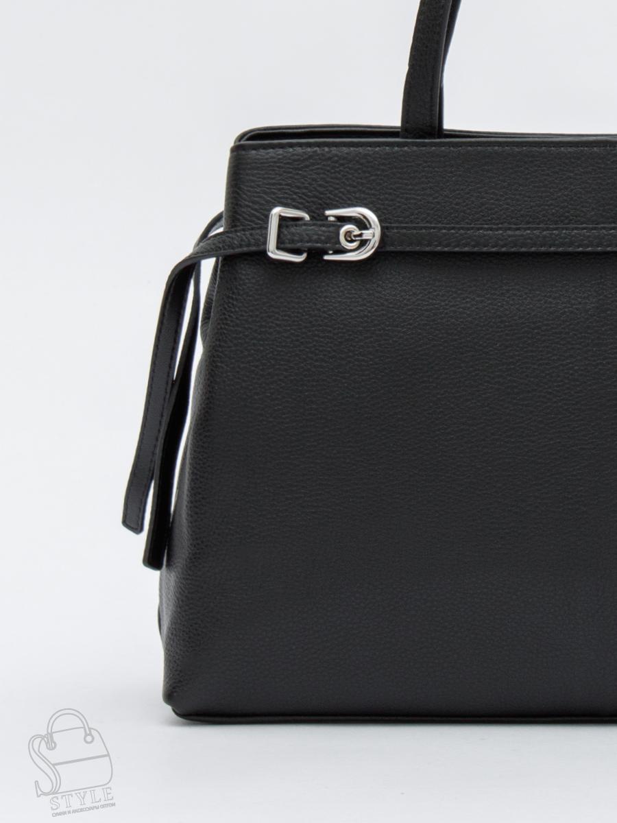 Сумка женская кожаная 8021-2S black Velina Fabbiano-Safenta