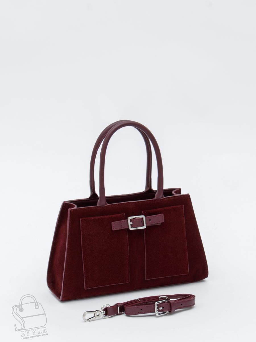 Сумка женская кожаная 990189NN wine red Natale Navetta