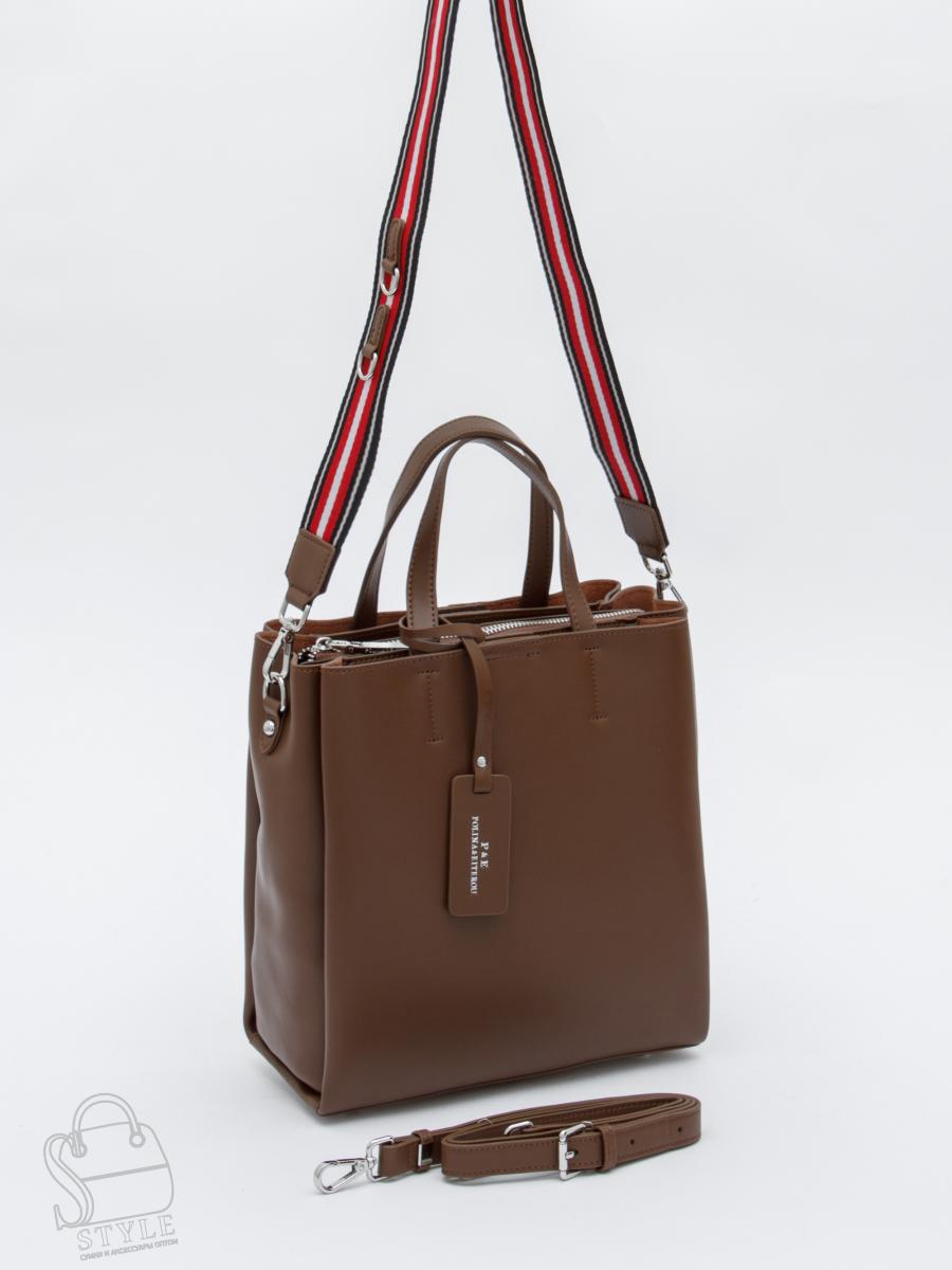 Сумка женская кожаная 6062L caramel Polina&Eiterou