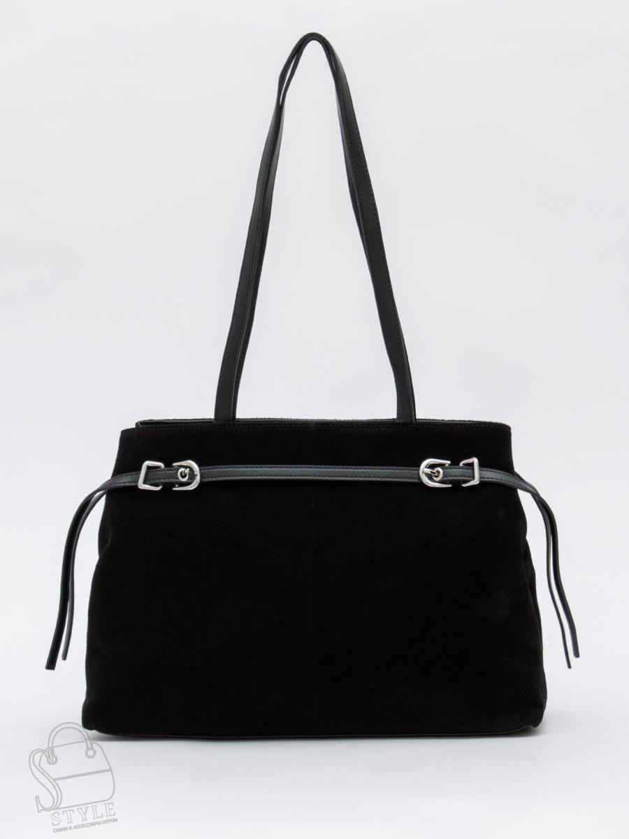 Сумка женская кожаная 8021-1S black Velina Fabbiano-Safenta в Новосибирске