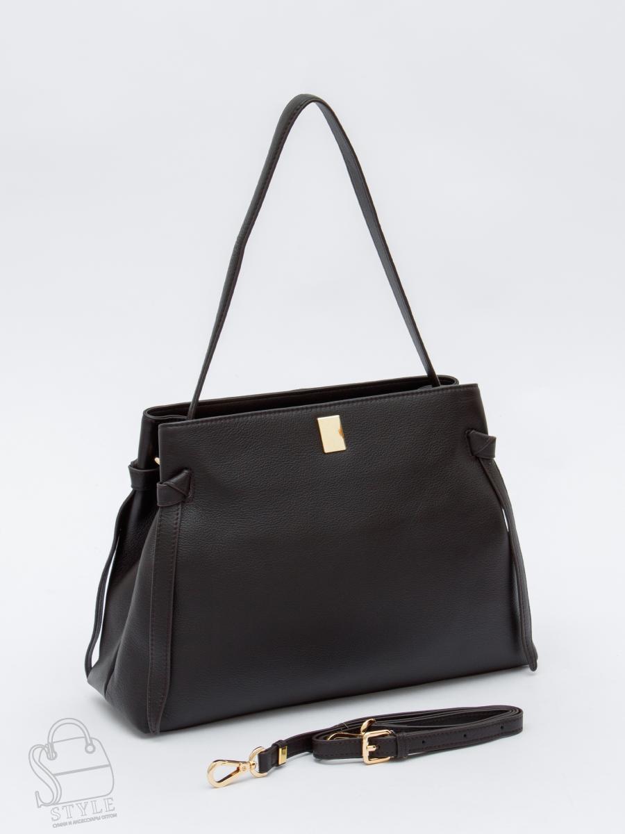 Сумка женская кожаная 1026-1MP coffee Polina&Eiterou