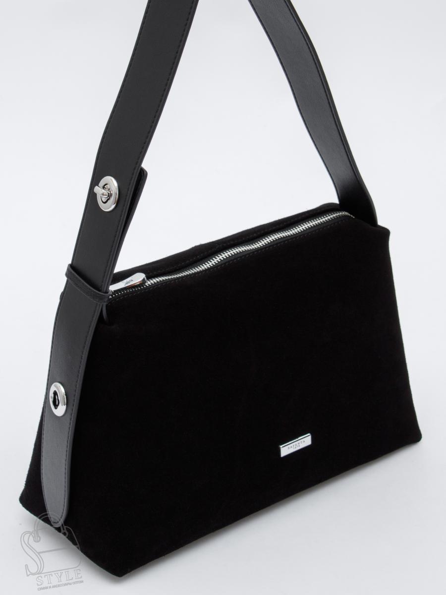 Сумка женская кожаная 8017SMS black Velina Fabbiano-Safenta