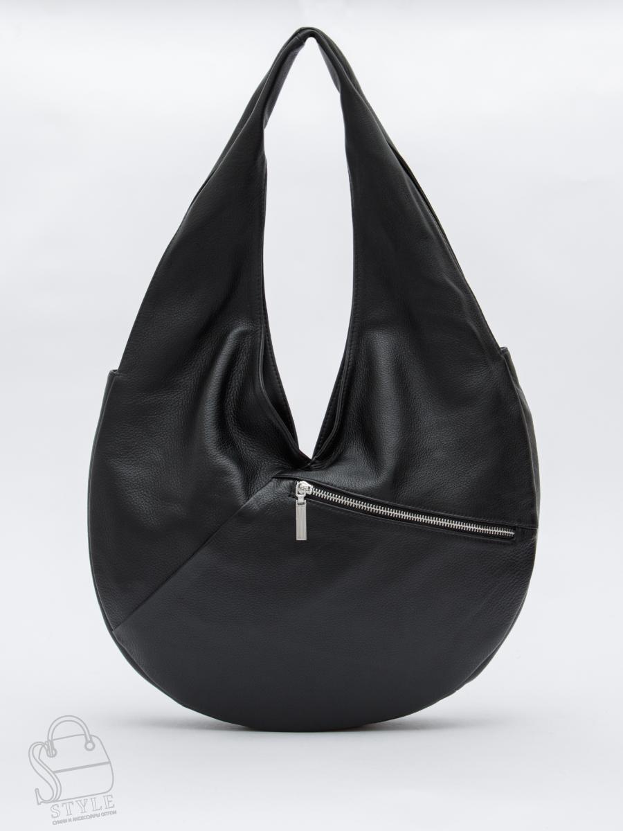 Сумка женская кожаная 1101-1MP black Polina&Eiterou