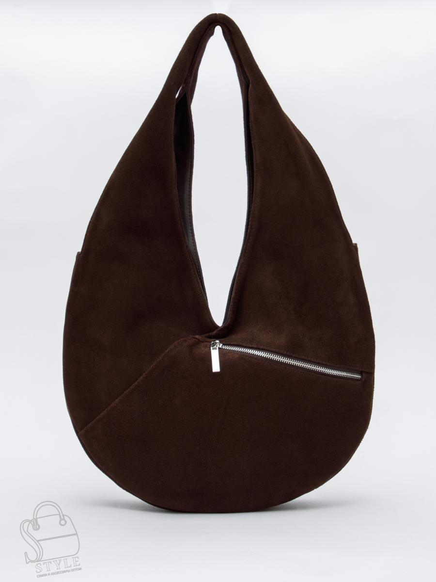 Сумка женская кожаная 1101M coffee Polina&Eiterou