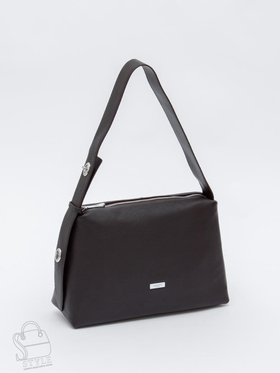 Сумка женская кожаная 8017-2S coffee Velina Fabbiano-Safenta