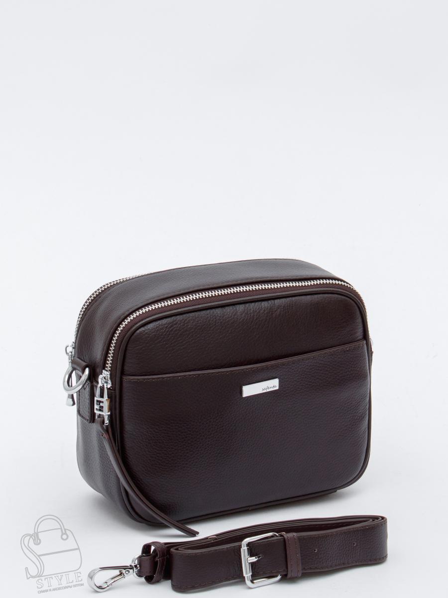 Сумка женская кожаная 98177-1S coffee Velina Fabbiano-Safenta