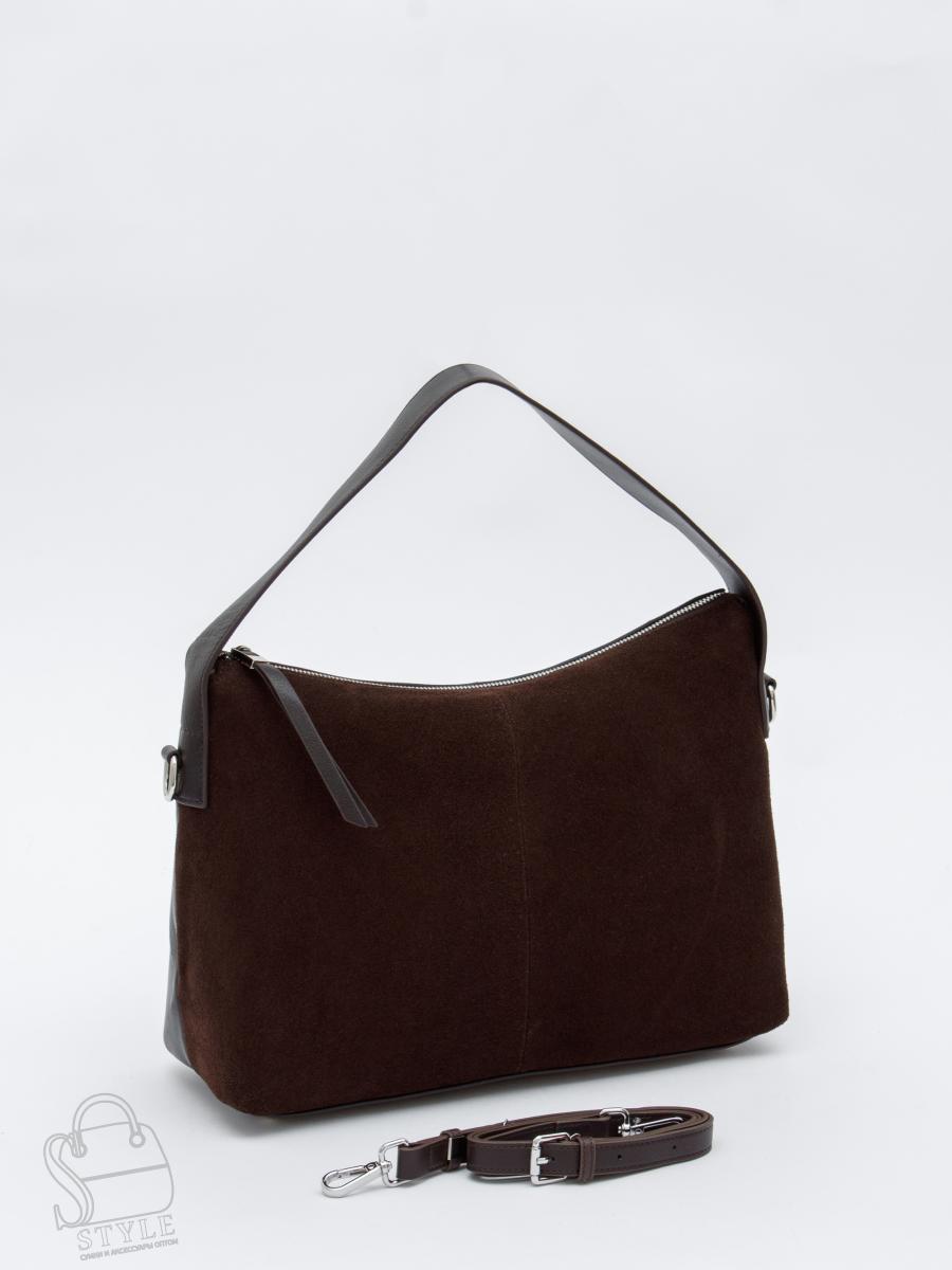 Сумка женская кожаная 1078M coffee Polina&Eiterou