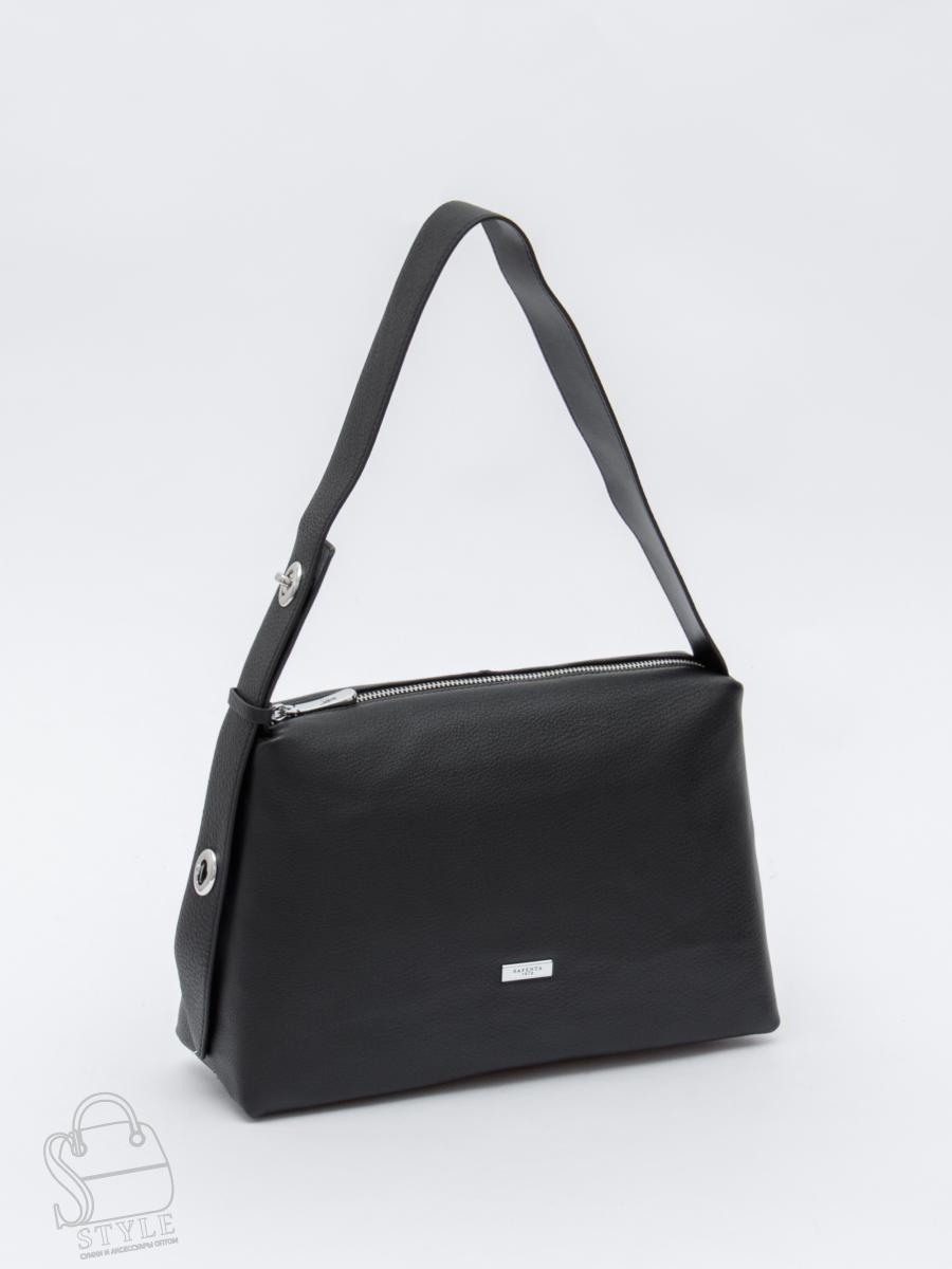Сумка женская кожаная 8017-2S black Velina Fabbiano-Safenta