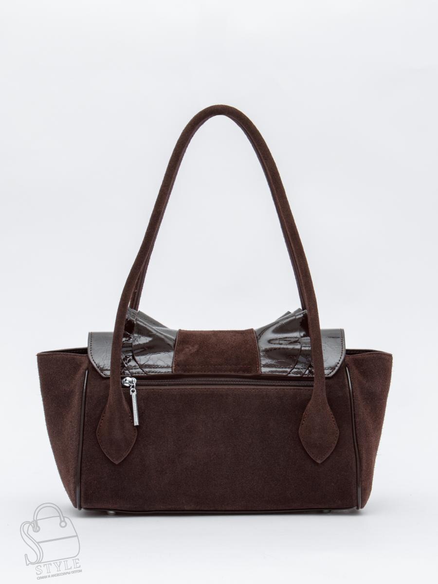 Сумка женская кожаная 2430-1Y coffee Polina&Eiterou в Новосибирске