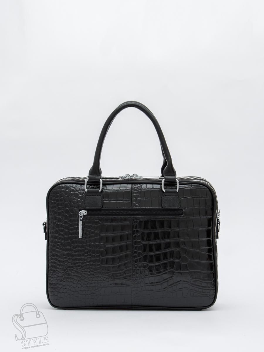 Сумка женская кожаная 2457Y black Polina&Eiterou