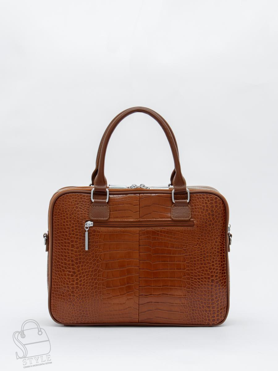 Сумка женская кожаная 2457Y caramel Polina&Eiterou