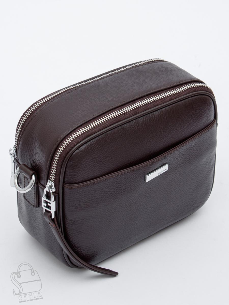 Сумка женская кожаная 98177-1S coffee Velina Fabbiano-Safenta