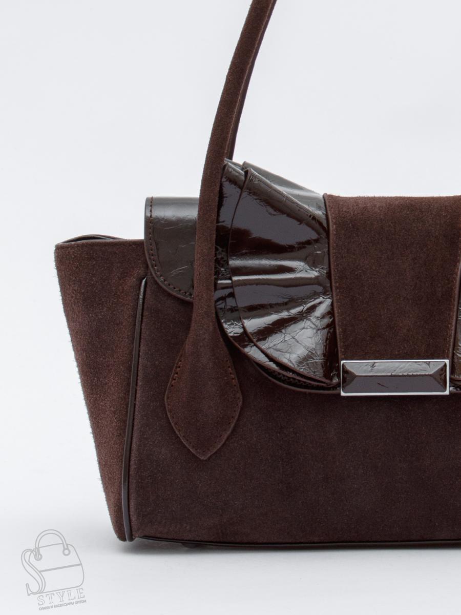 Сумка женская кожаная 2430-1Y coffee Polina&Eiterou в Новосибирске