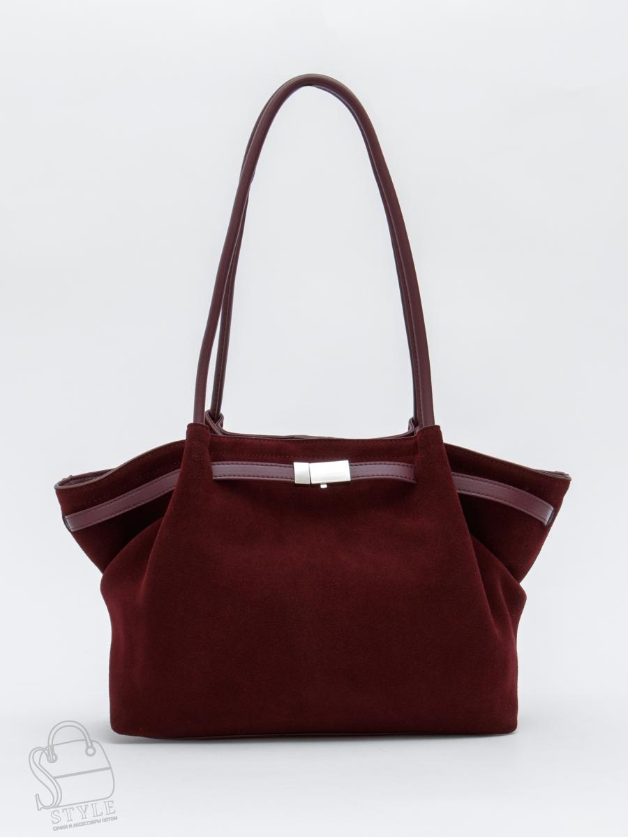 Сумка женская кожаная 990181NN wine red Natale Navetta