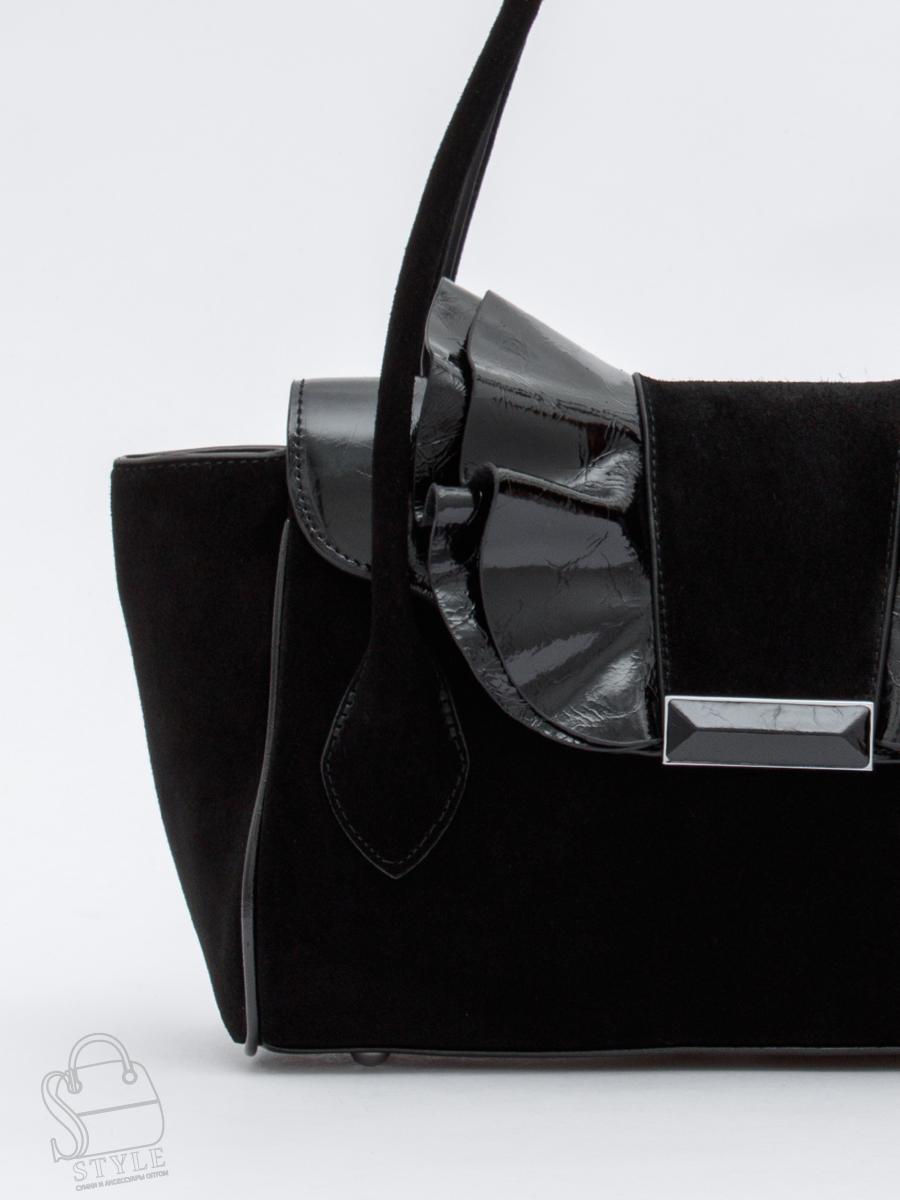 Сумка женская кожаная 2430-1Y black Polina&Eiterou