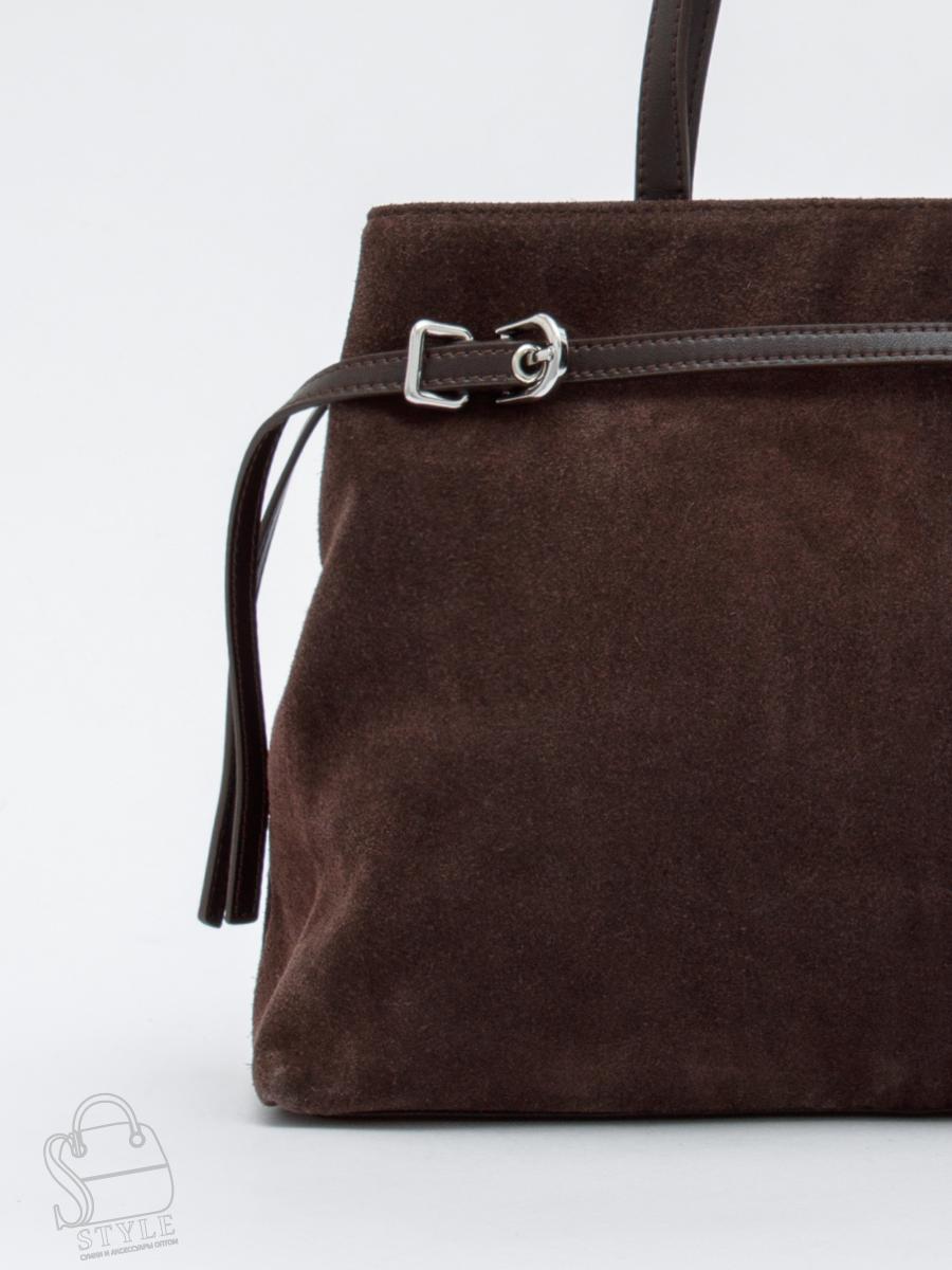 Сумка женская кожаная 8021-1S coffee Velina Fabbiano-Safenta