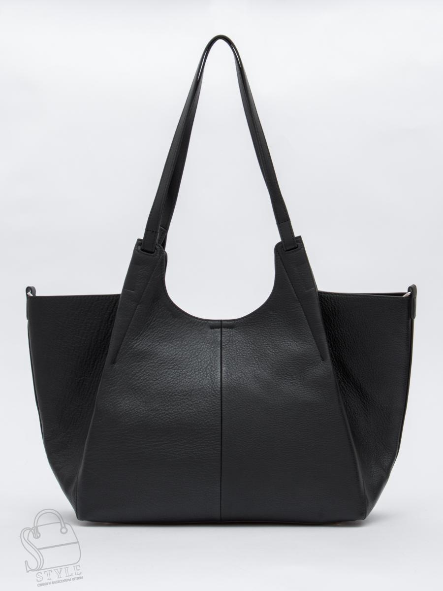 Сумка женская кожаная 1102-1MP black Polina&Eiterou