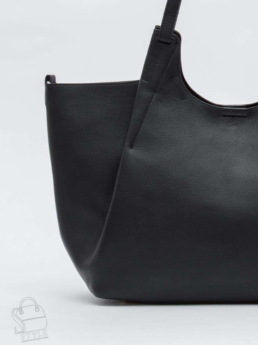 Сумка женская кожаная 1102-1MP black Polina&Eiterou