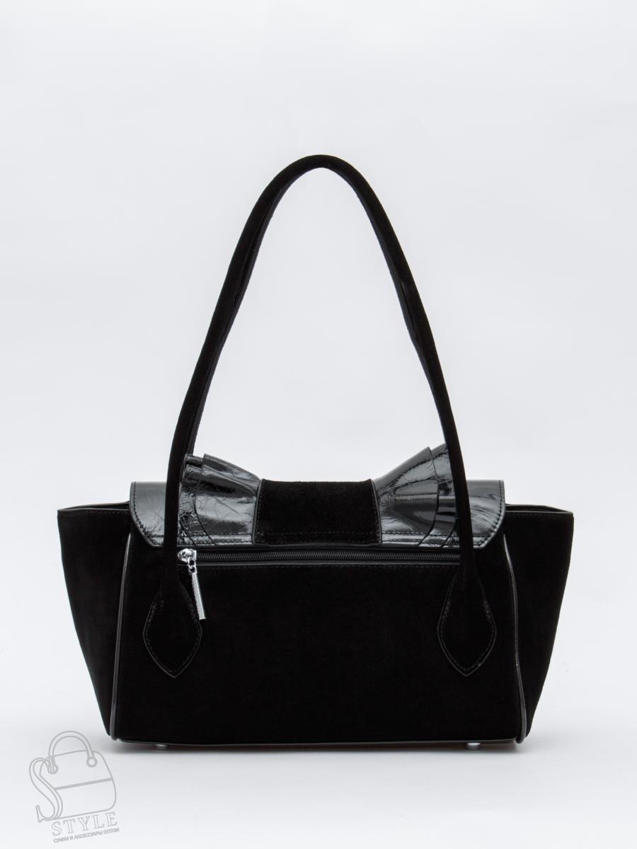 Сумка женская кожаная 2430-1Y black Polina&Eiterou