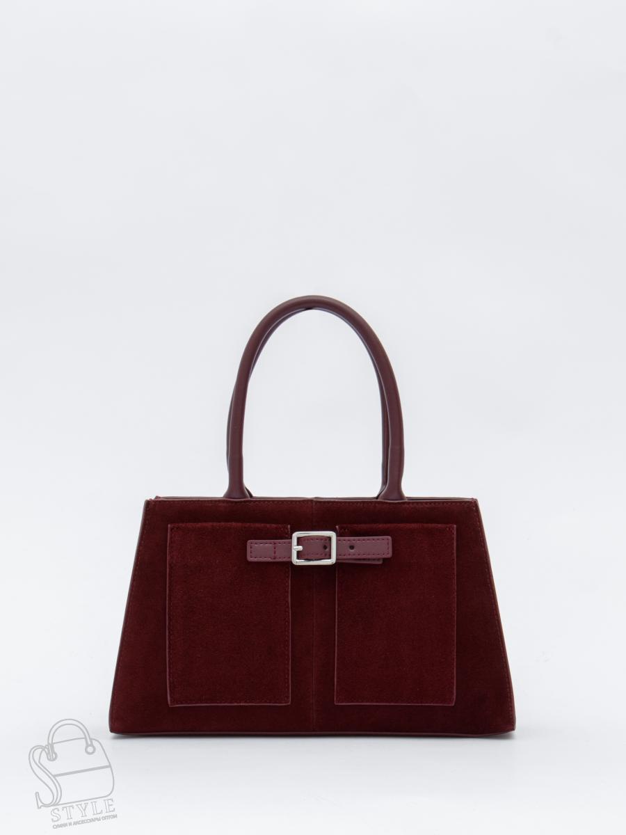 Сумка женская кожаная 990189NN wine red Natale Navetta