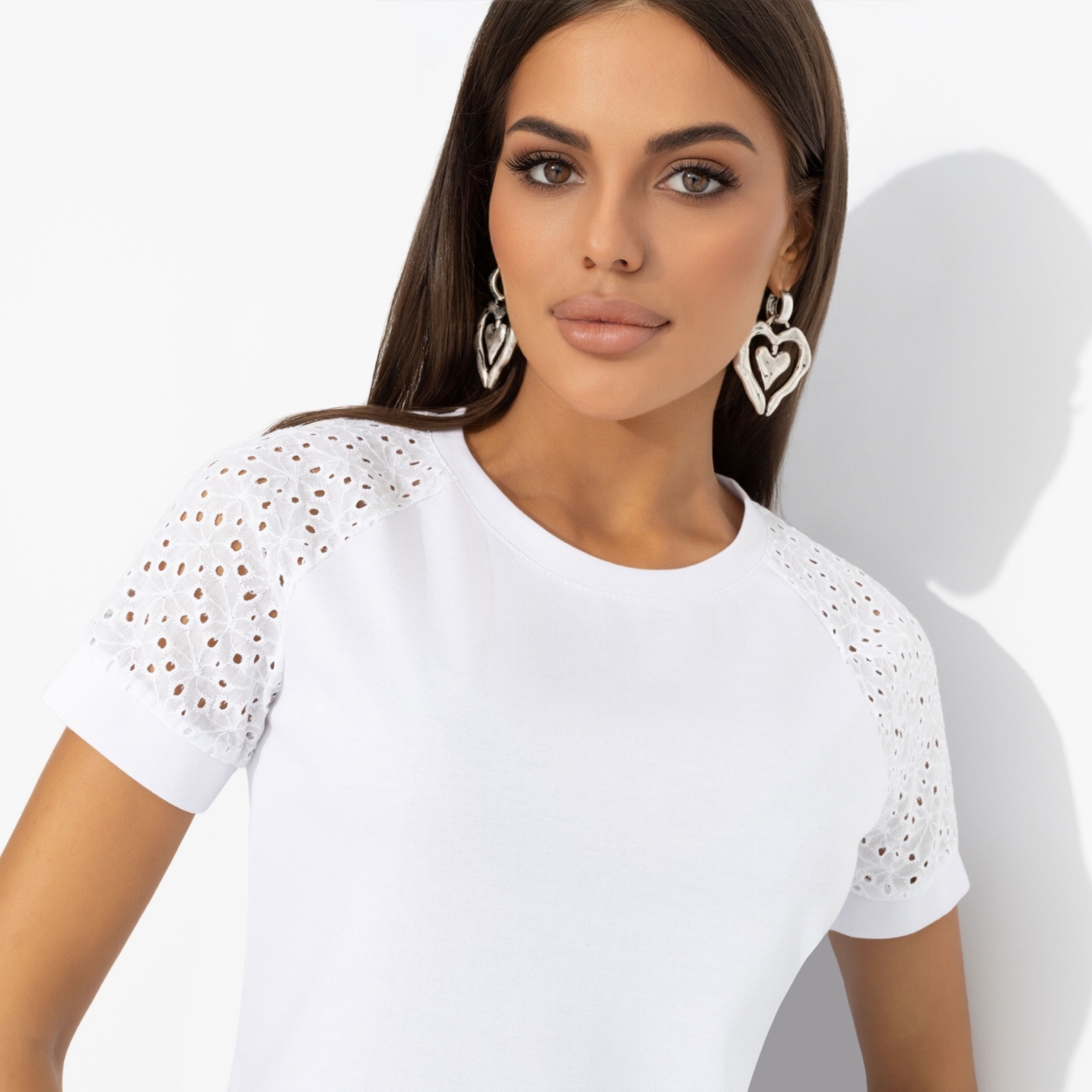 СТ. ЦЕНА 1390 руб//Футболка с перфорацией, Талант перемен (эффектная new)