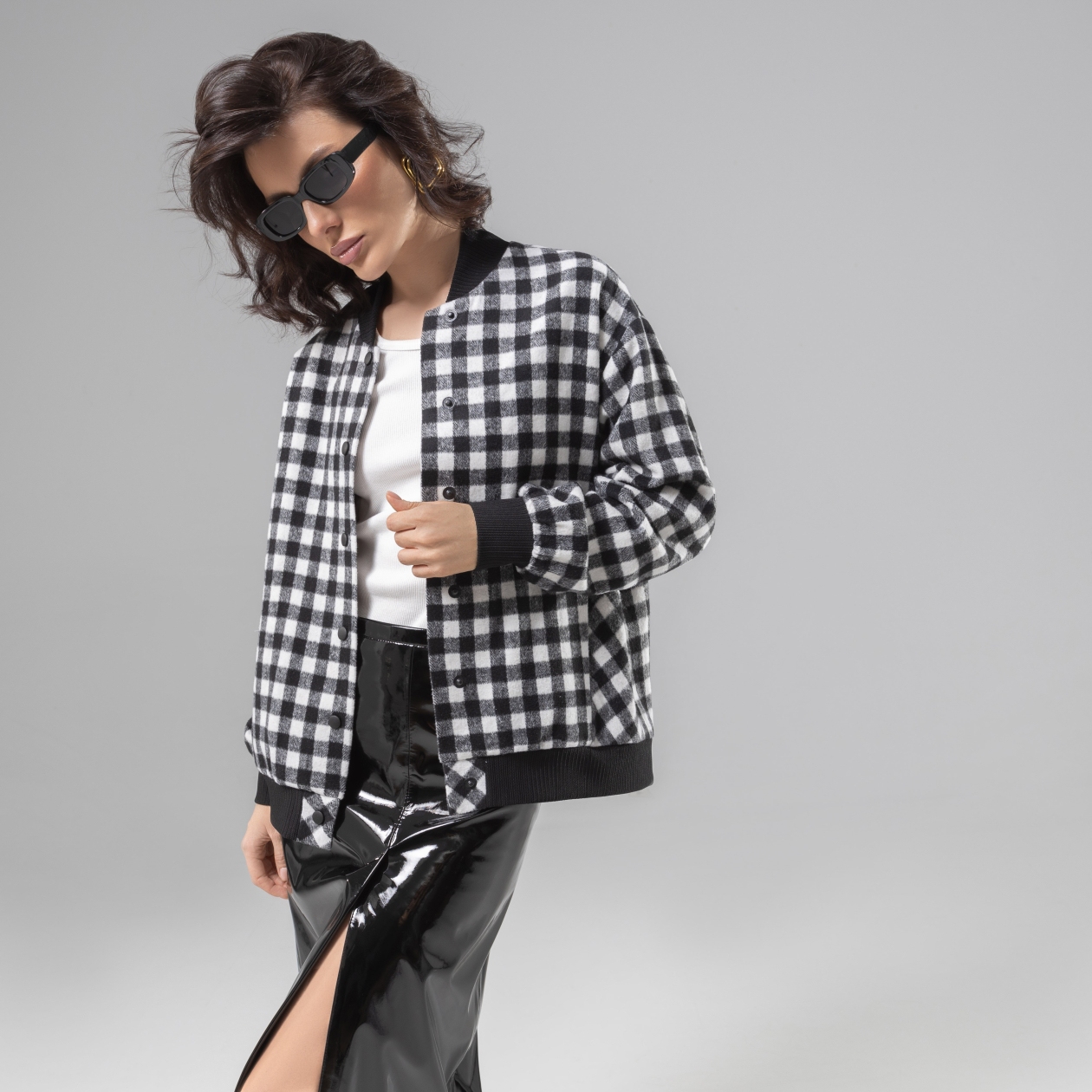 СТ. ЦЕНА 2790 руб//Бомбер из мягкой ткани, Движение вперед (интересная штучка)