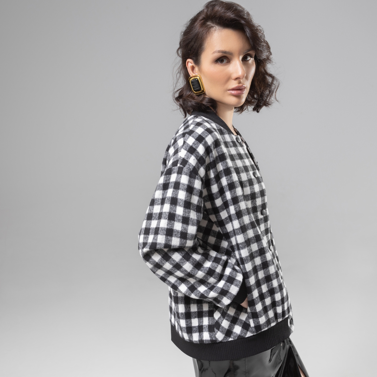 СТ. ЦЕНА 2790 руб//Бомбер из мягкой ткани, Движение вперед (интересная штучка)