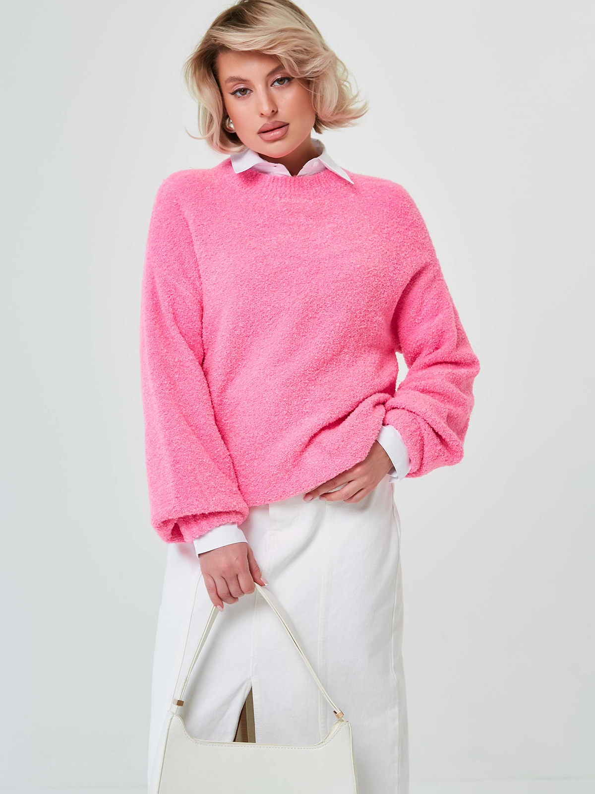 3865 Джемпер женский цвет розовый