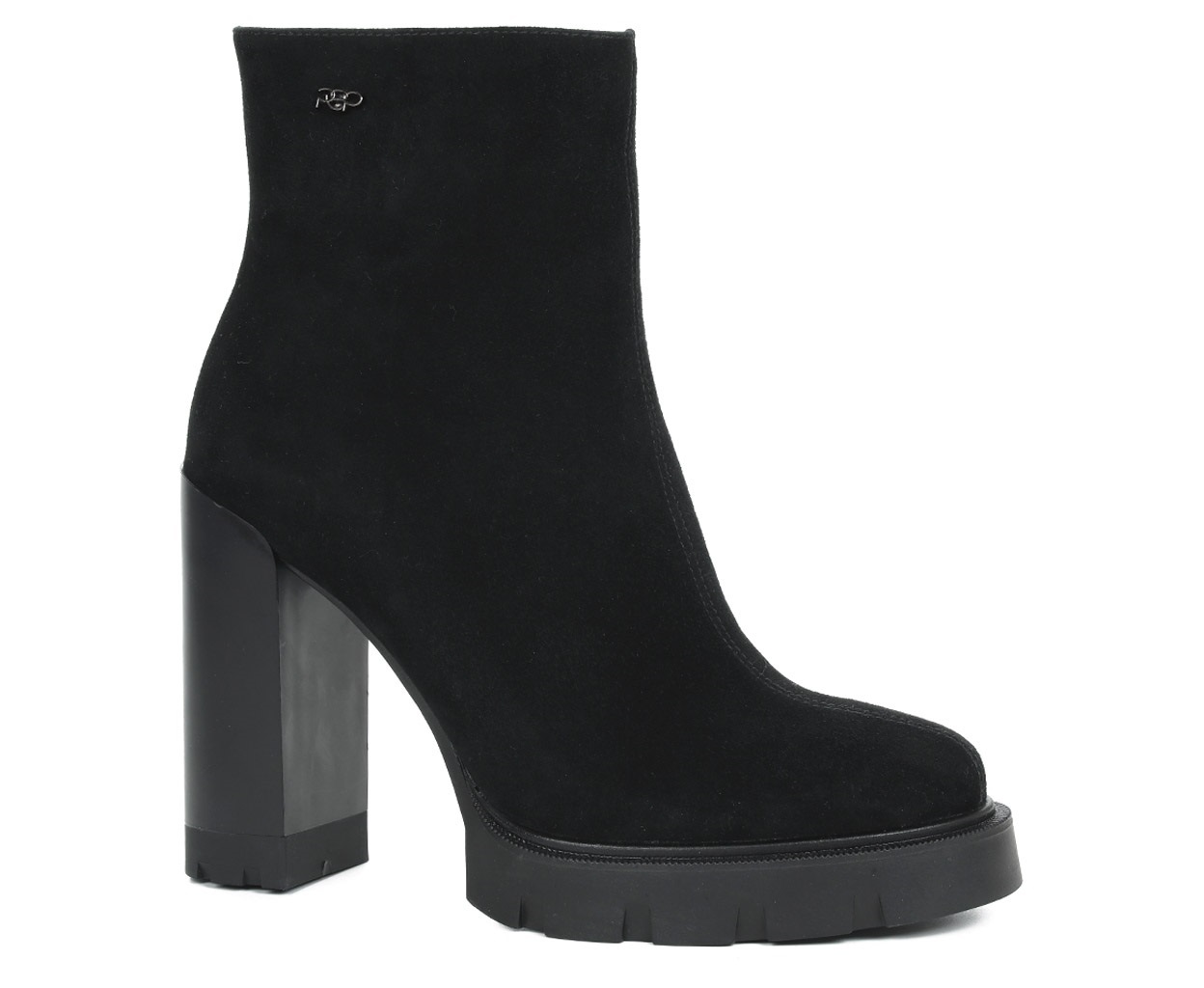 Ботинки жен черн велюр 3790 ру с 35 по 40 ЗИМА на нат меху Под маркой Solo))Style