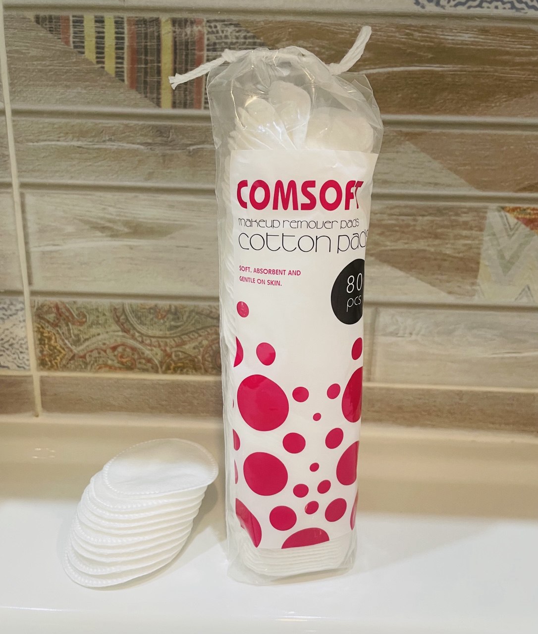 Ватные диски для снятия макияжа, 80 шт