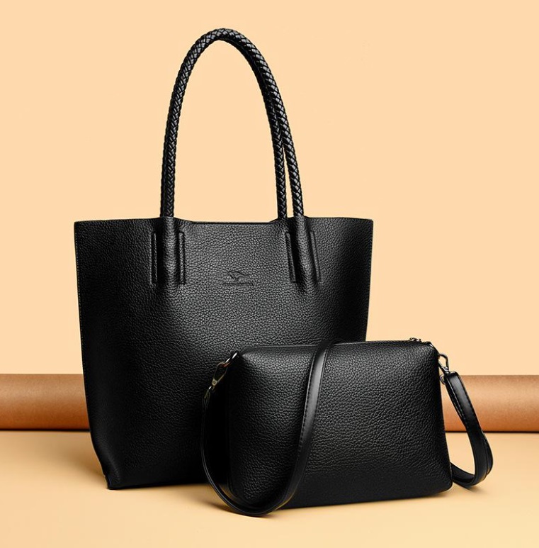 Женская сумка с косметичкой Черный