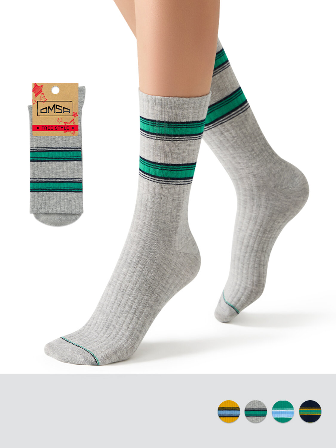 ст. цена106руб.! Omsa Носки OMSA FREESTYLE 617