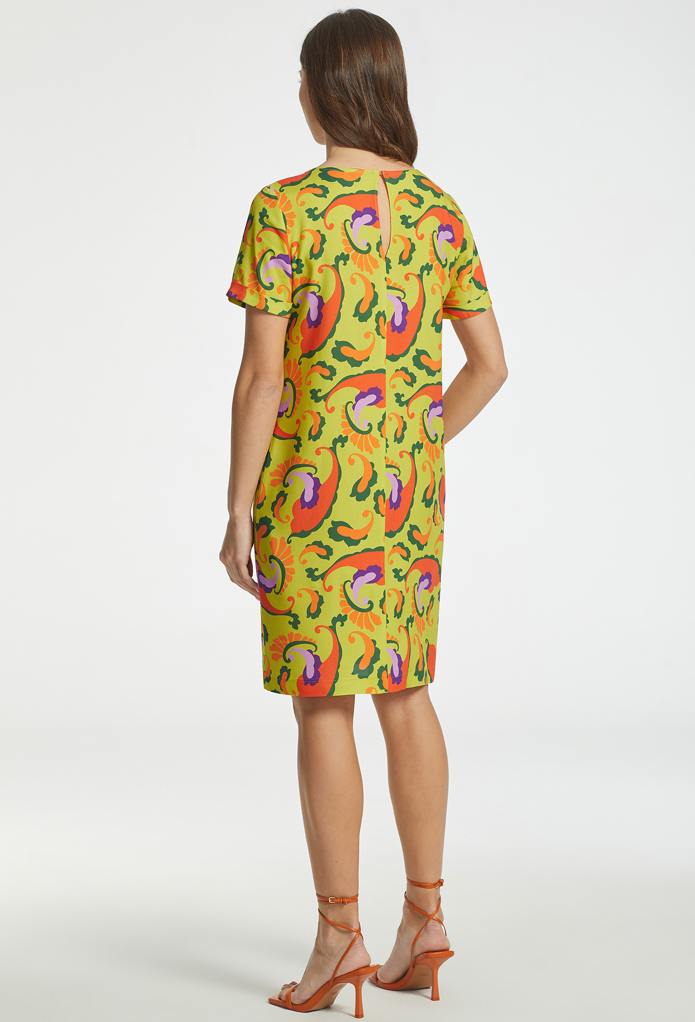 ст. цена2499руб.! Платье Bazalini 4705 олива узор