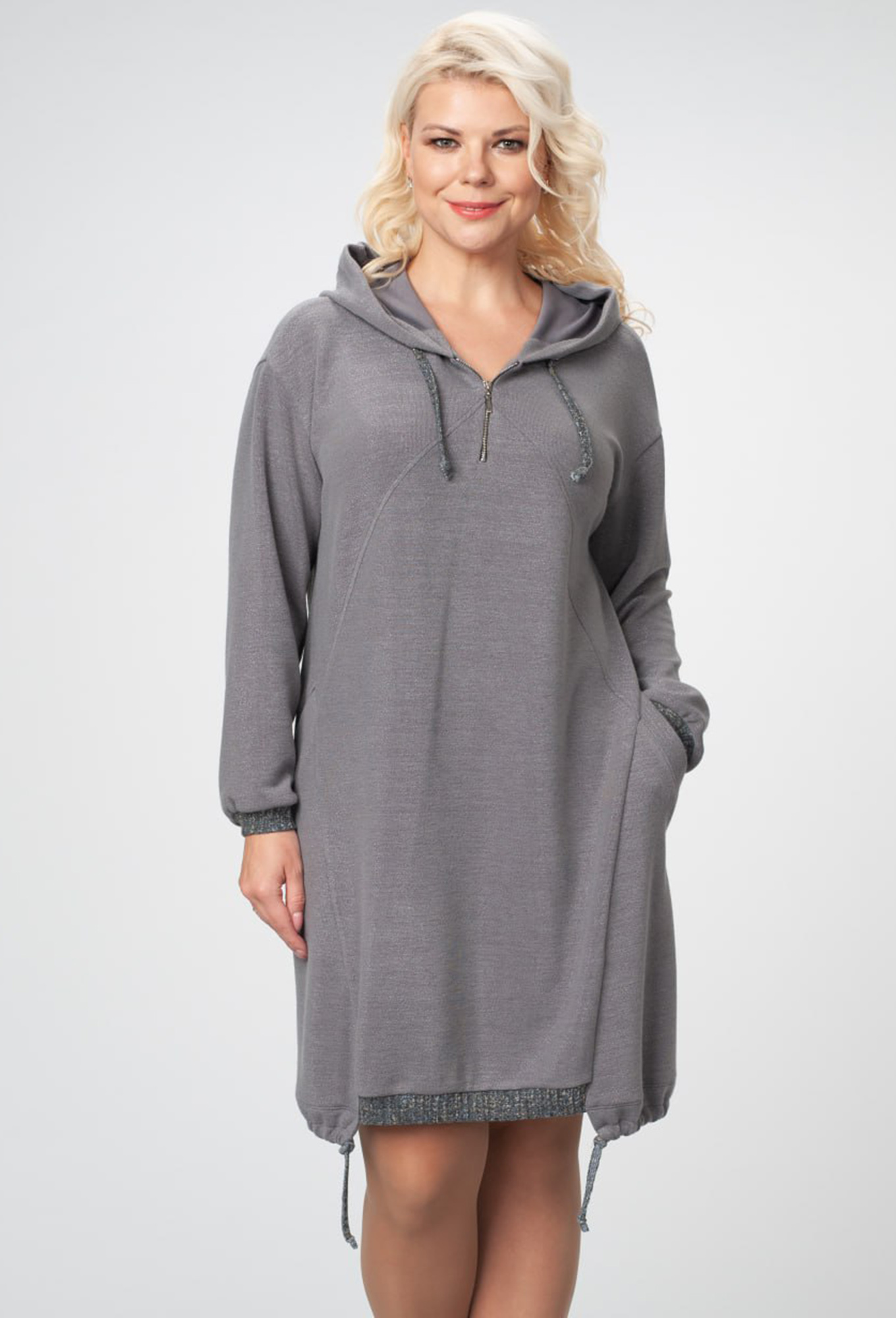 ст. цена2299руб.! Платье ASV 2082 серый