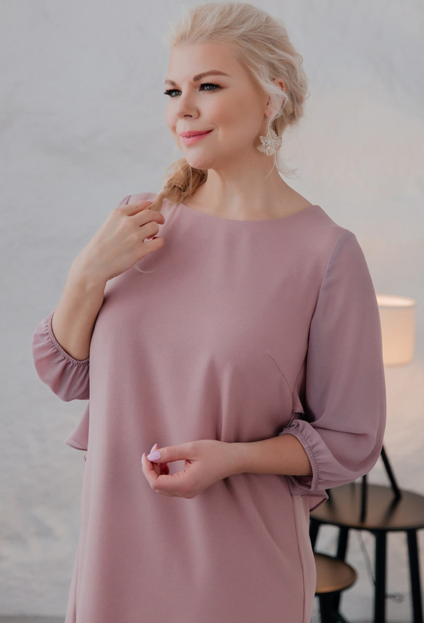 ст. цена2199руб.! Платье ASV 2486 пудра