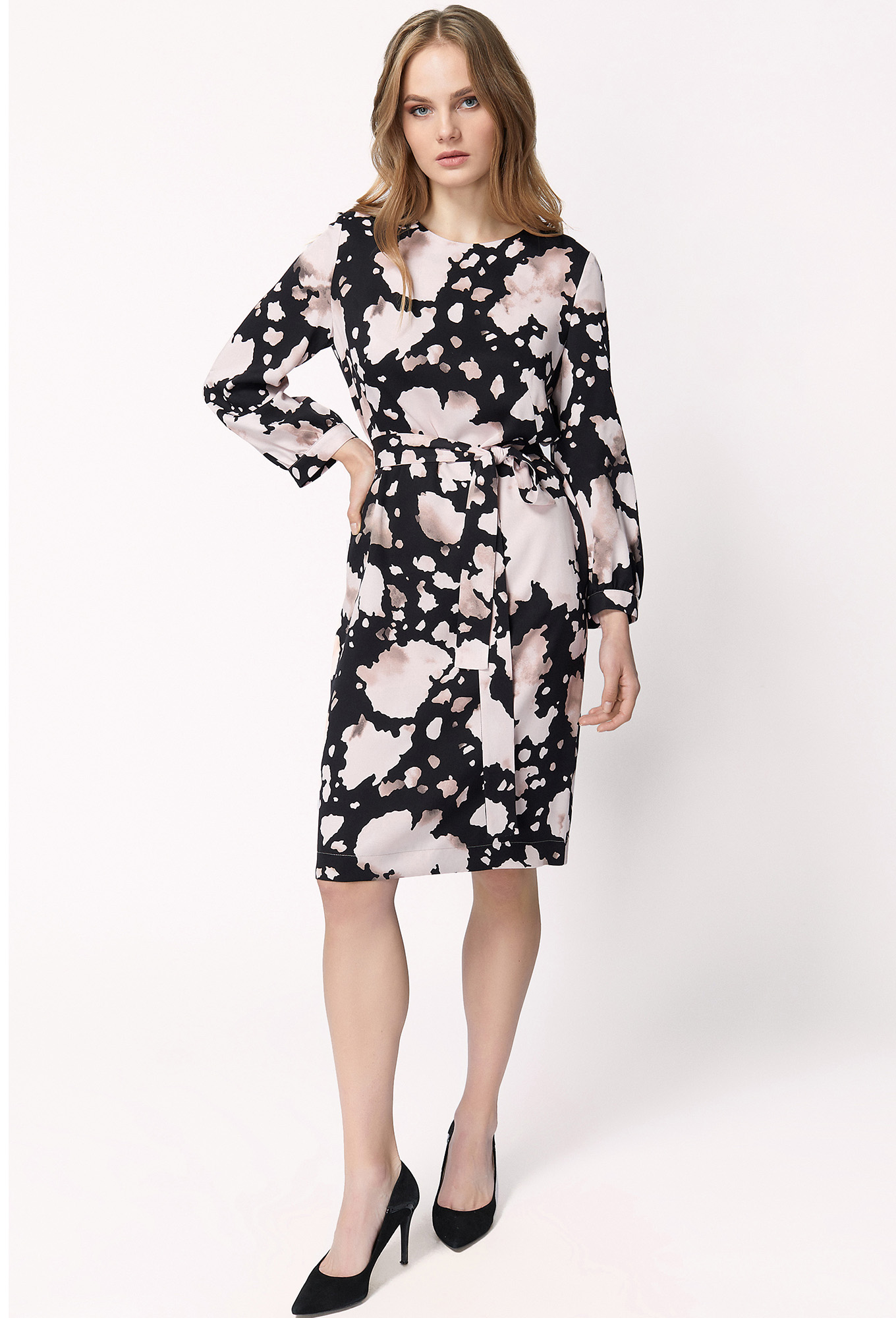 ст. цена2299руб.! Платье Bazalini 4362 черно-розовый