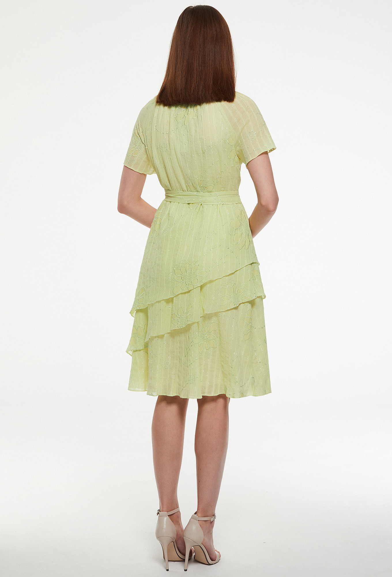 ст. цена1999руб.! Платье Bazalini 3458 салатовый