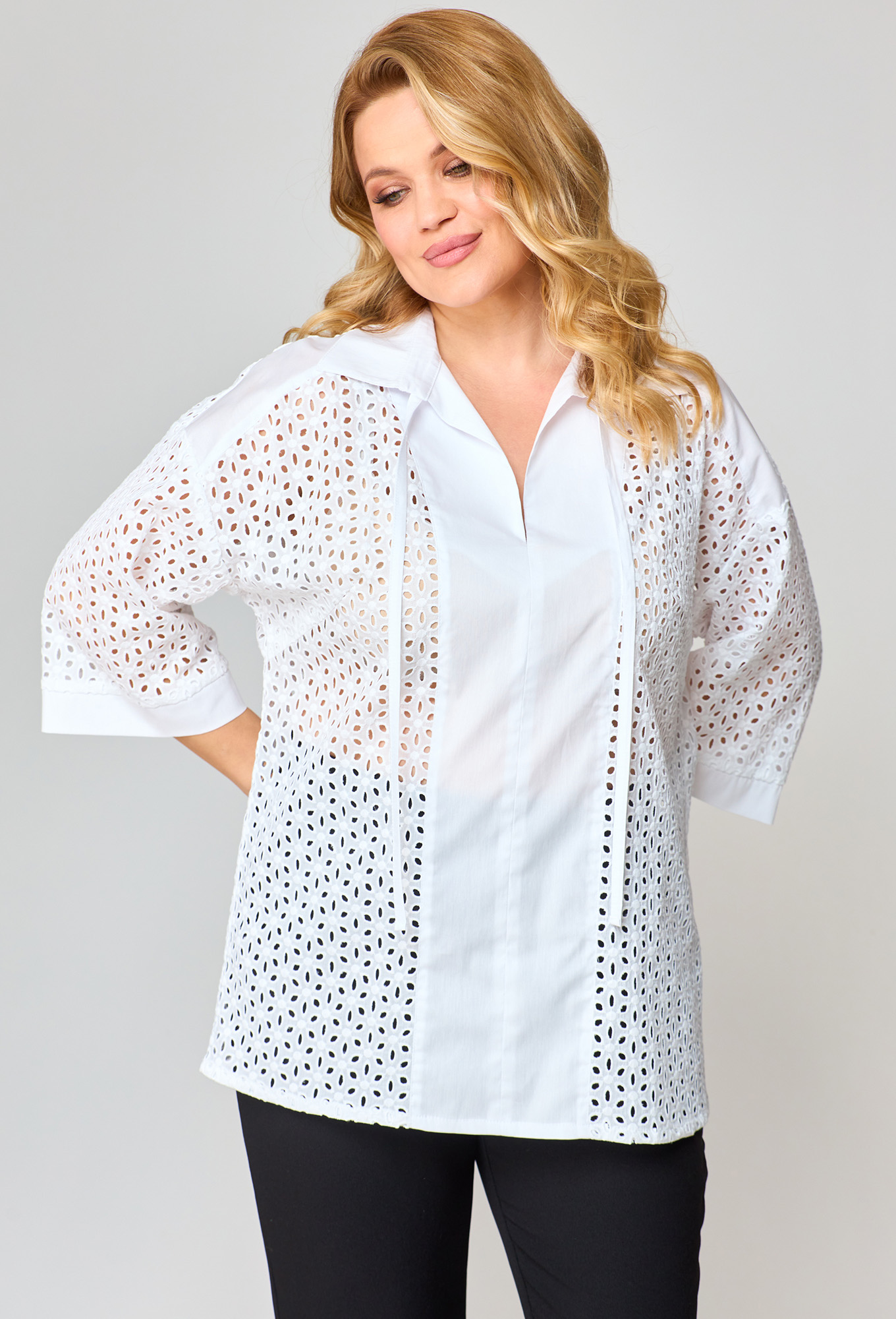 ст. цена2199руб.! Блуза VIPPRIMO 102 белый