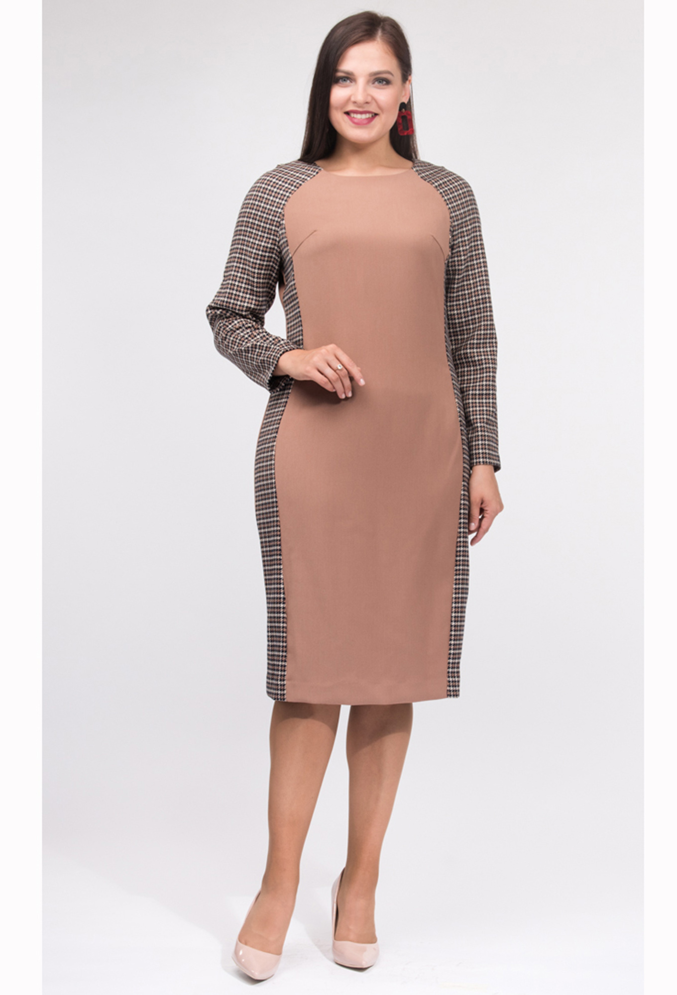 ст. цена1999руб.! Платье Amelia Lux 3151 коричневый