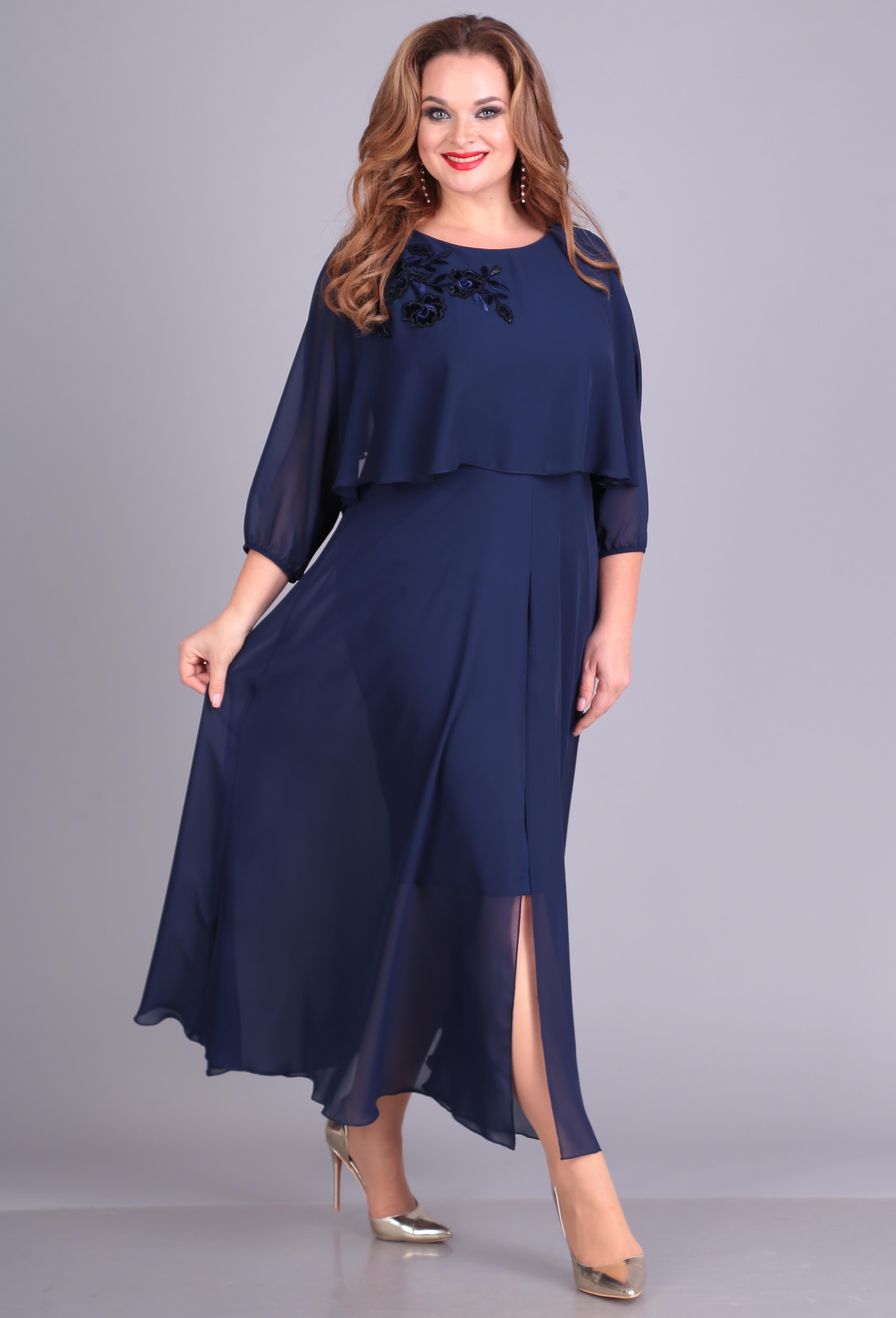 ст. цена2999руб.! Платье Anastasia Mak 673 темно-синий