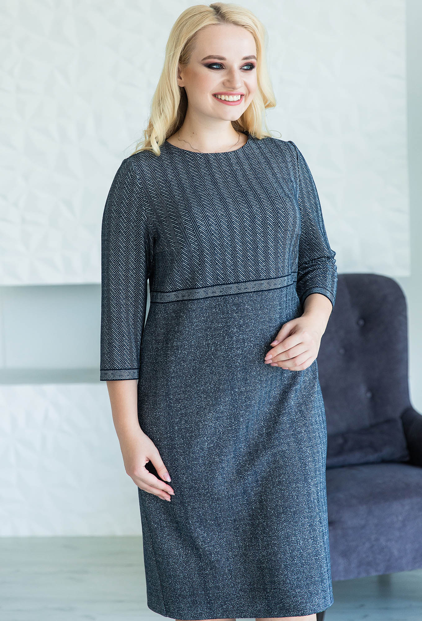 ст. цена2299руб.! Платье ASV 2285 серый