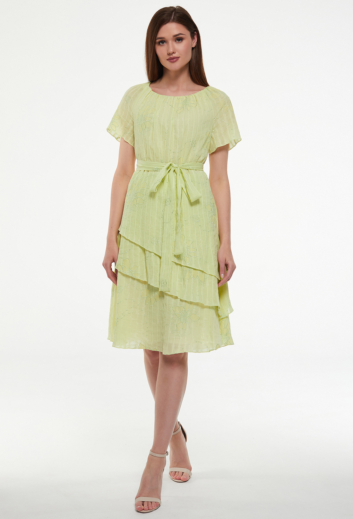 ст. цена1999руб.! Платье Bazalini 3458 салатовый