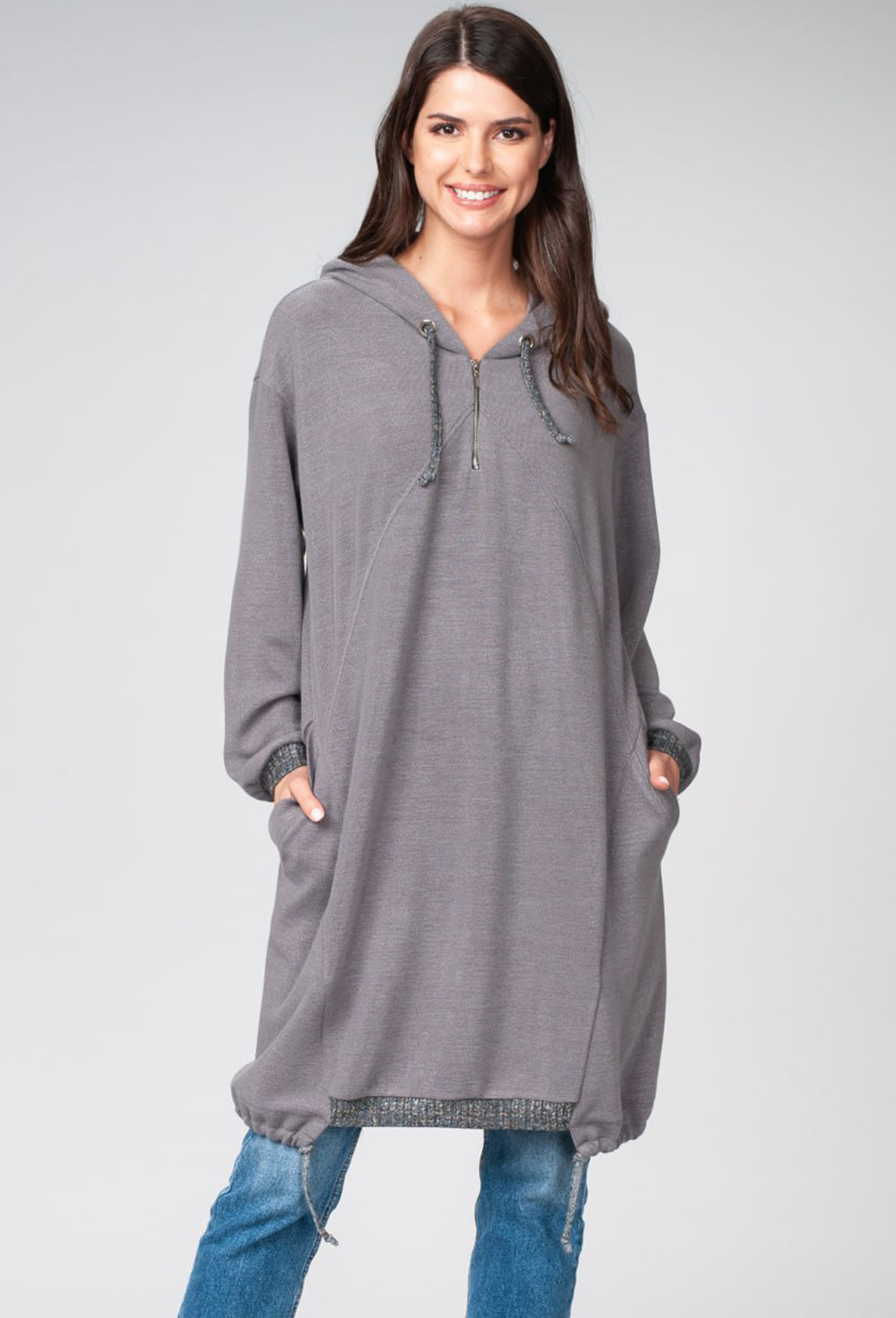 ст. цена2299руб.! Платье ASV 2082 серый