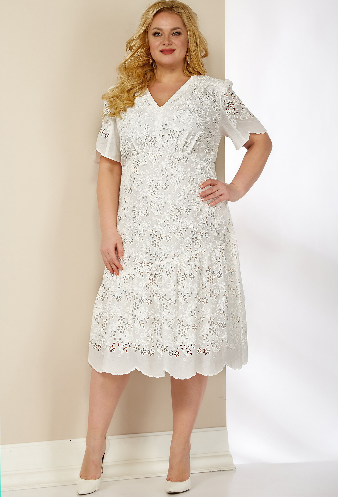 ст. цена2999руб.! Платье AIRA STYLE 968 молочный